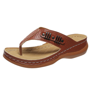 Women's wedge flip flops