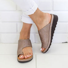 Cargar imagen en el visor de la galería, women&#39;s solid color toe sandals
