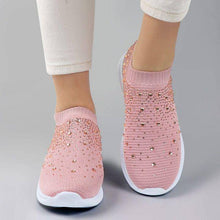 Cargar imagen en el visor de la galería, Libiyi Women&#39;s Crystal Breathable Slip-On Walking Shoes - Libiyi
