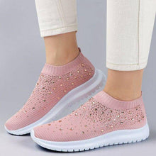 Cargar imagen en el visor de la galería, Libiyi Women&#39;s Crystal Breathable Slip-On Walking Shoes - Libiyi
